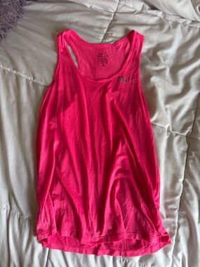 Nike Bright Pink Racerback Dri-FIT Tank Top